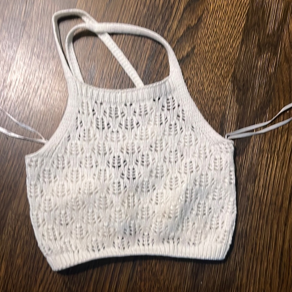 new with tags crochet tank top